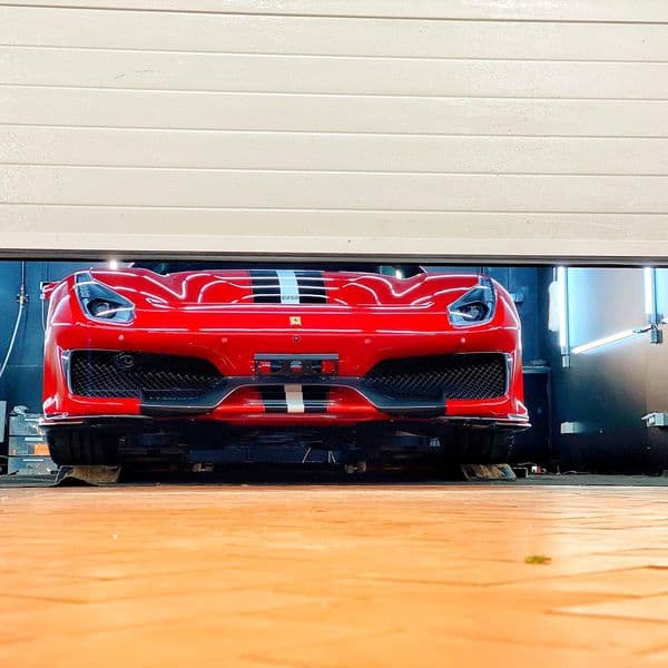 Ferrari 488 Pista full detail in workshop