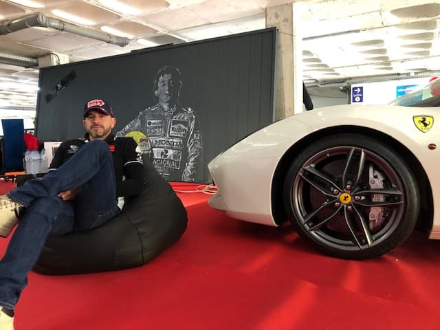 Marcos at Torres Vedras exposition with Ferrari